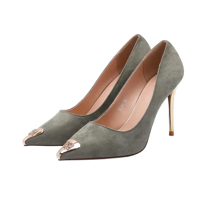 Women's single shoes new spring autumn shoes high heels stiletto French girl suede pointed toe single shoes women heels women
Women's single shoes new spring autumn shoes high heels stiletto French girl suede pointed toe single shoes women heels women
