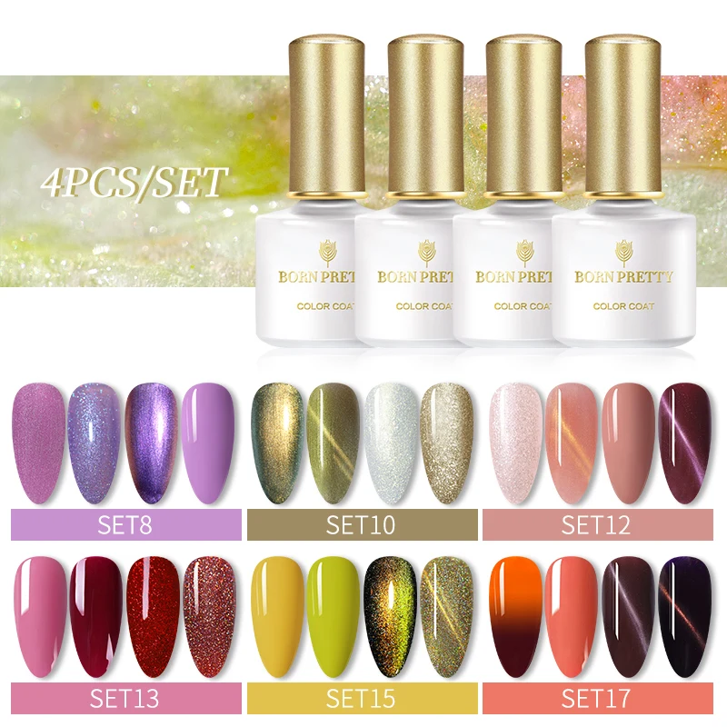 BORN PRETTY 4PCS/6PCS Nail Gel Polish Set Cat Magnetic Gel Soak Off UV Gel Design Manicuring Nail Art Design Base Coat Top Coat
BORN PRETTY 4PCS/6PCS Nail Gel Polish Set Cat Magnetic Gel Soak Off UV Gel Design Manicuring Nail Art Design Base Coat Top Coat