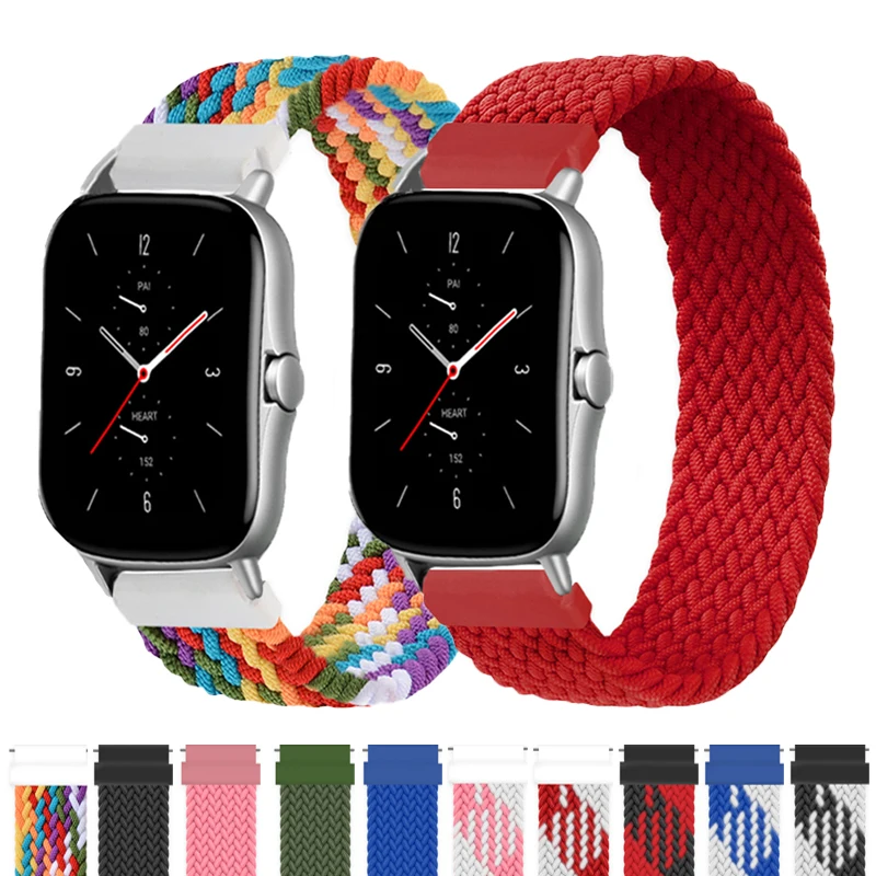 20mm 22mm watch strap For Amazfit GTS 2e GTS2 GTR 42/47mm stratos 2 3 Braided Solo Loop Bracelet Strap Amazfit bip Watchband
20mm 22mm watch strap For Amazfit GTS 2e GTS2 GTR 42/47mm stratos 2 3 Braided Solo Loop Bracelet Strap Amazfit bip Watchband