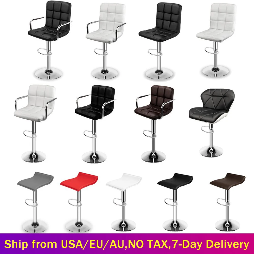 Set of 2 Modern Bar Chairs Dining Room Chairs Adjustable Swivel Bar Stools Kitchen Counter Dining Chairs for Home Office Salon
Set of 2 Modern Bar Chairs Dining Room Chairs Adjustable Swivel Bar Stools Kitchen Counter Dining Chairs for Home Office Salon