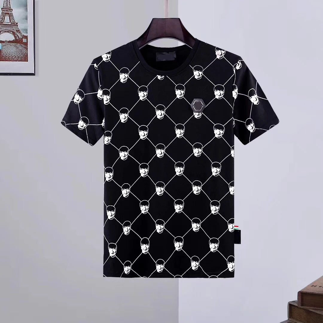 Italy Summer New Men T-shirt Fashion Short-Sleeved Round Neck T-shirt Men 3D Printed Animal Head Brand Plein Sports Tops S
Italy Summer New Men T-shirt Fashion Short-Sleeved Round Neck T-shirt Men 3D Printed Animal Head Brand Plein Sports Tops S