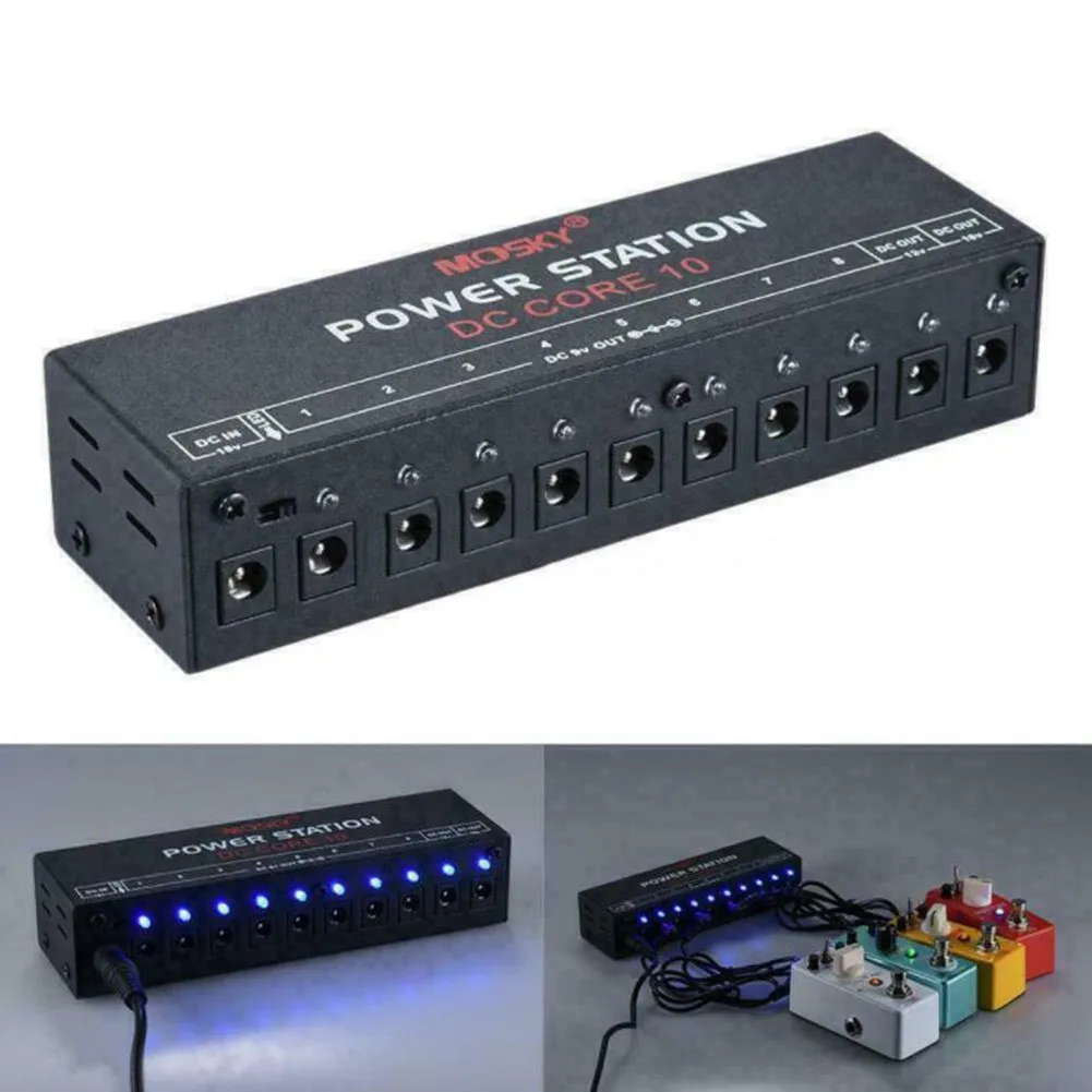 DC CORE 10-channel Isolated Outputs Guitar Effects Instrument Pedal Power Supply 9V 12V 18V LED US/UK/AU/EU Plug Reversal Cables
DC CORE 10-channel Isolated Outputs Guitar Effects Instrument Pedal Power Supply 9V 12V 18V LED US/UK/AU/EU Plug Reversal Cables