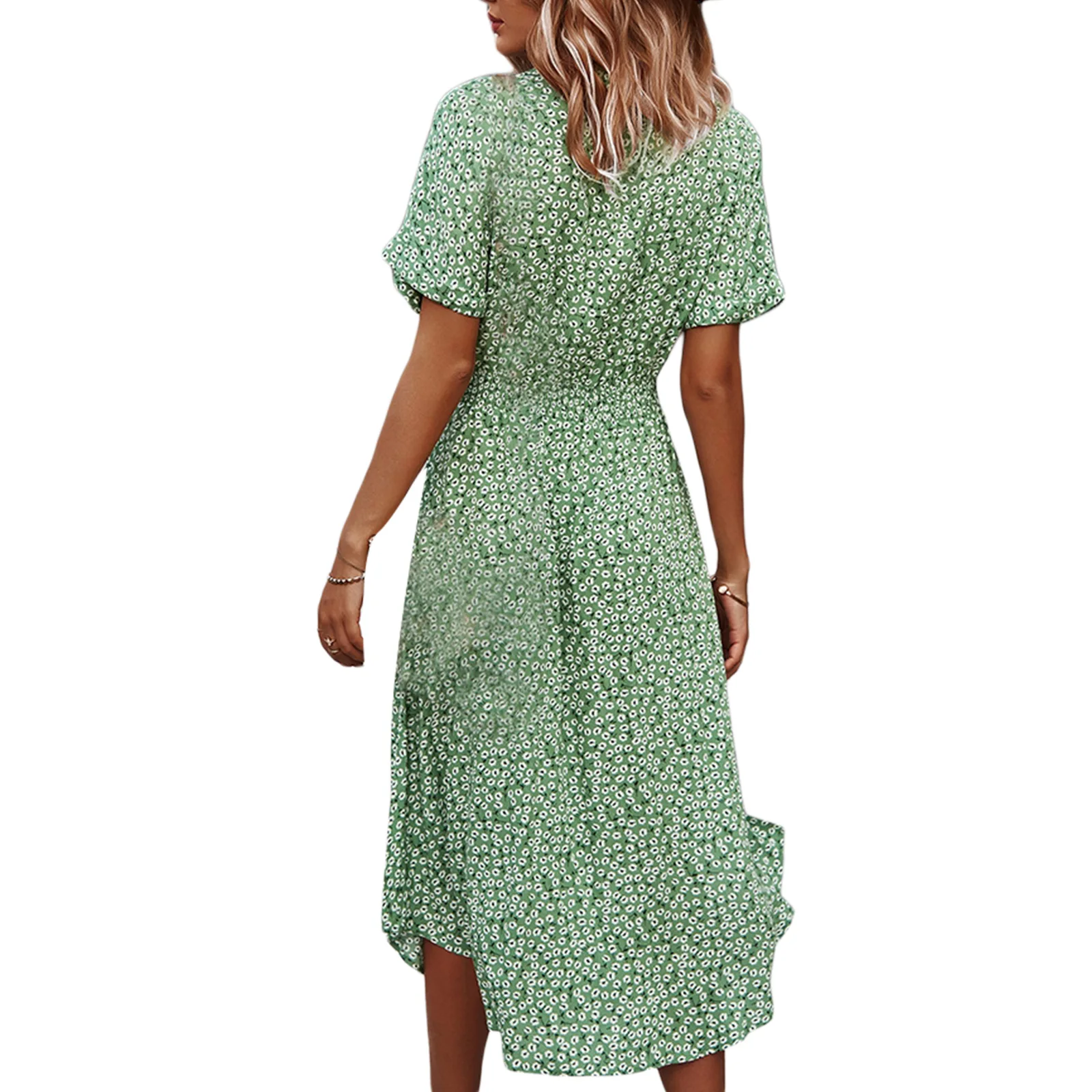 Summer Holiday Beachwear Women's Button Down Midi Belted Dress Short Sleeve Floral Print Belted Loose Shirt Dress 
Summer Holiday Beachwear Women's Button Down Midi Belted Dress Short Sleeve Floral Print Belted Loose Shirt Dress
