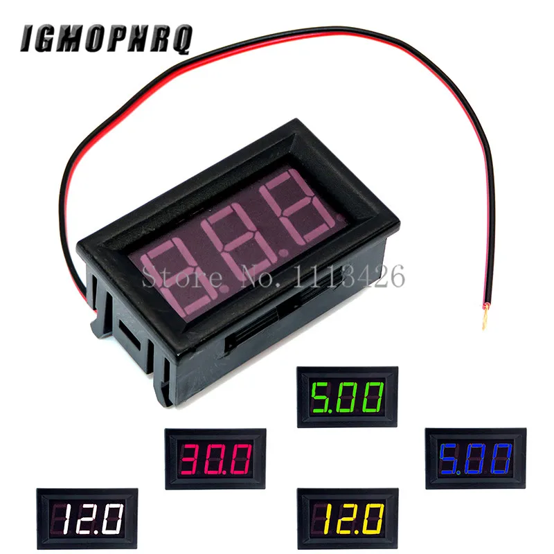 10pcs AC 70-500V 0.56" mini LED Digital Voltmeter Voltage Meter Volt Instrument Tester 2 Wires Red/Blue/Green Display 110V 220V
10pcs AC 70-500V 0.56" mini LED Digital Voltmeter Voltage Meter Volt Instrument Tester 2 Wires Red/Blue/Green Display 110V 220V