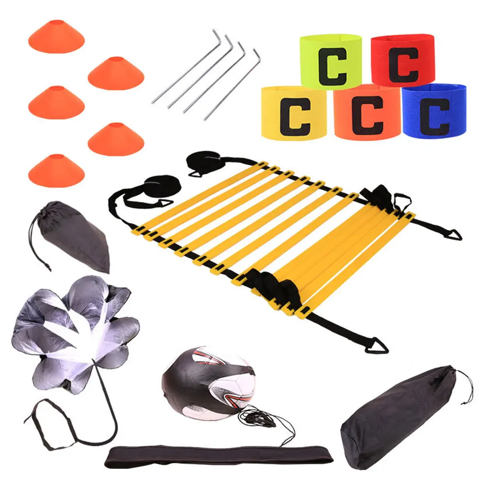 Football Training Set Speed Agility Training Kit Resistance Umbrella Agile Ladder Sign Disc Training Set
Football Training Set Speed Agility Training Kit Resistance Umbrella Agile Ladder Sign Disc Training Set