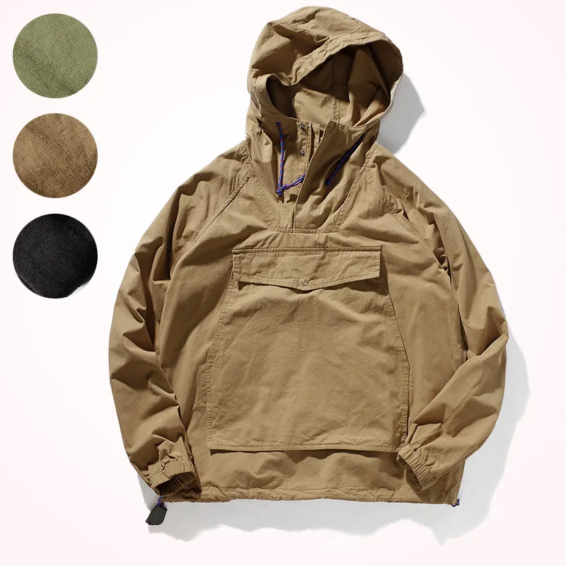 2020 Couple Work Jacket Men's Autumn and Winter Loose Windbreaker Mid-length Hong Kong Style Tooling Hooded Jacket
2020 Couple Work Jacket Men's Autumn and Winter Loose Windbreaker Mid-length Hong Kong Style Tooling Hooded Jacket