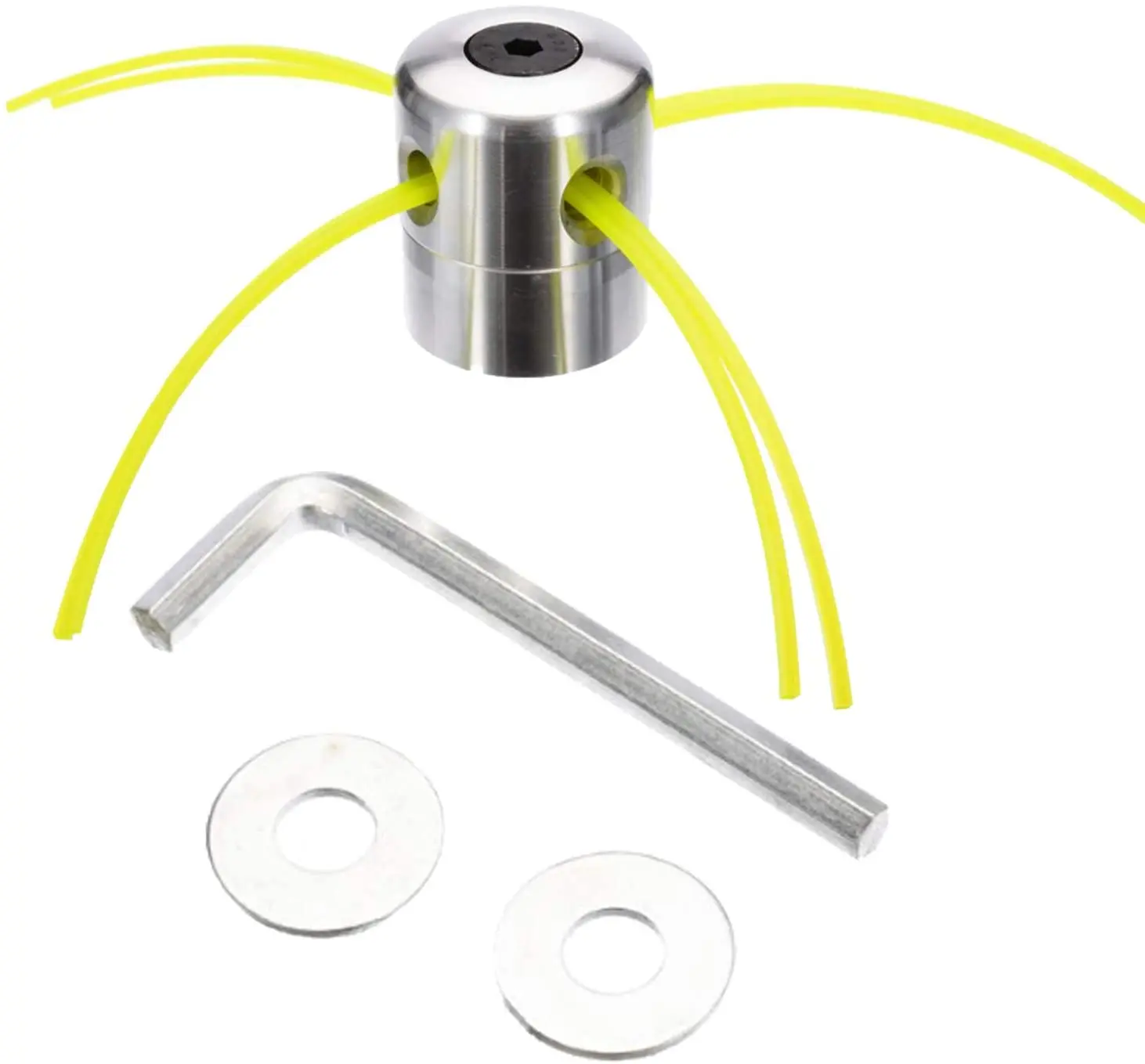 Aluminum Grass Trimmer Head With 4 Lines Brush Cutter Head Lawn Mower Accessories Cutting Line Head for Strimmer Replacement
Aluminum Grass Trimmer Head With 4 Lines Brush Cutter Head Lawn Mower Accessories Cutting Line Head for Strimmer Replacement