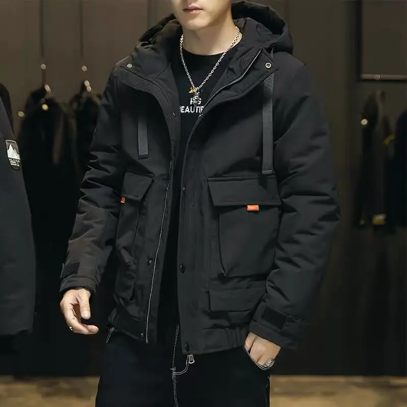 Fashion Trendy Hooded Padded Jacket Men's Winter Thicken Warm Cotton Padded Parkas Coats Male Outdoor Loose Windbreaker Jackets
Fashion Trendy Hooded Padded Jacket Men's Winter Thicken Warm Cotton Padded Parkas Coats Male Outdoor Loose Windbreaker Jackets