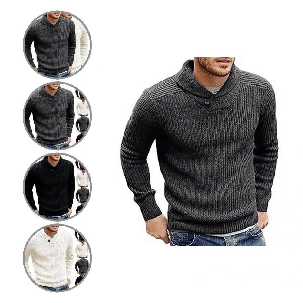 Pullover Great Breathable Men Sweater Solid Color Winter Sweater Warm for Dating
Pullover Great Breathable Men Sweater Solid Color Winter Sweater Warm for Dating