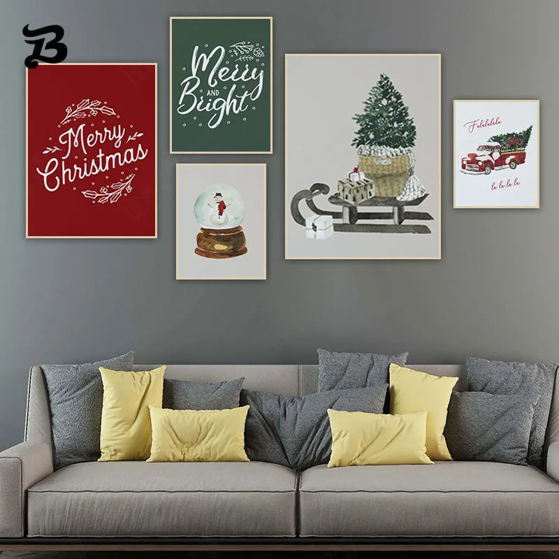 Canvas Painting Christmas Theme Merry and Bright Quote Wall Art Posters and Prints Pictures for Christmas Party Wall Decoration
Canvas Painting Christmas Theme Merry and Bright Quote Wall Art Posters and Prints Pictures for Christmas Party Wall Decoration
