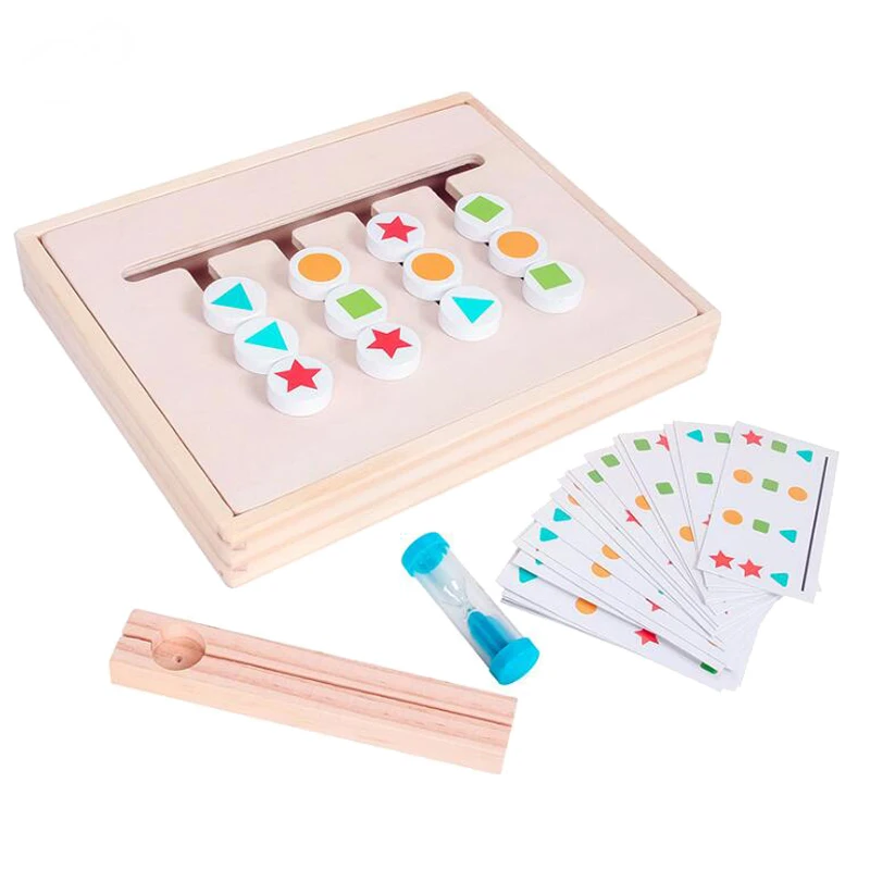 Montessori Toy Colors Shapes Double Sided Matching Game Logical Reasoning Training Kids Educational Children Wooden Toys
Montessori Toy Colors Shapes Double Sided Matching Game Logical Reasoning Training Kids Educational Children Wooden Toys