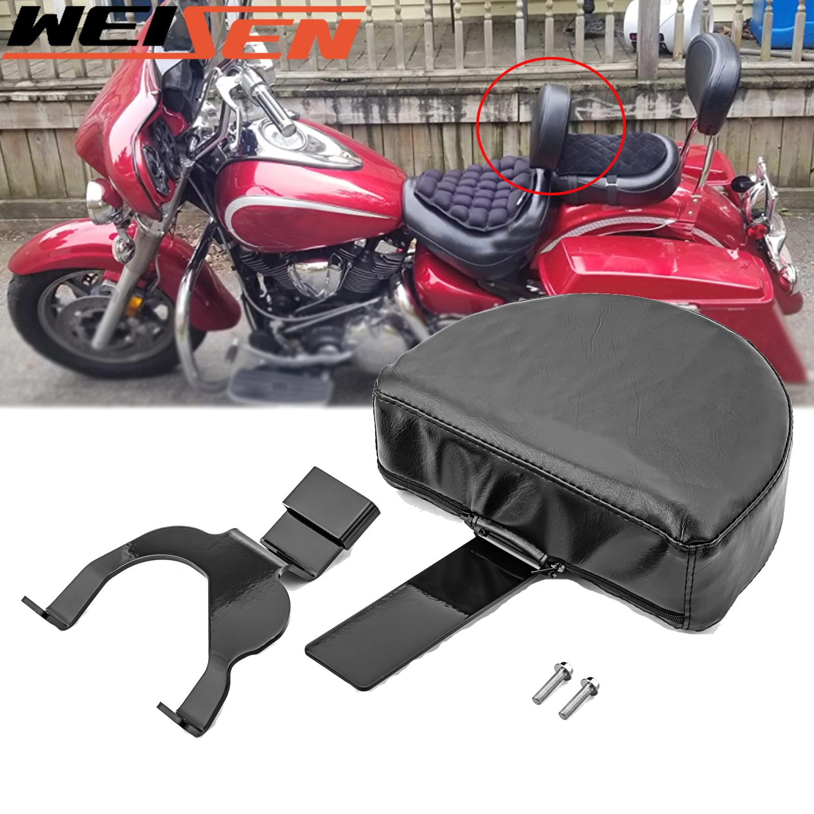 For Indian Challenger 2020-UP Motorcycle Black Quick Detach Removable PU Leather Sissy Bar Drivers Backrest Mount Kit
For Indian Challenger 2020-UP Motorcycle Black Quick Detach Removable PU Leather Sissy Bar Drivers Backrest Mount Kit