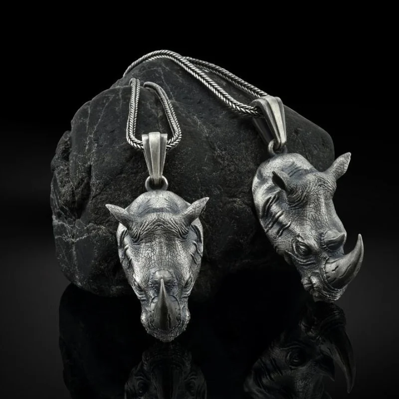 Necklaces for Women Hip Hop Jewelry Zodiac Necklace Jewelry Wild Rhino Head Animal Personality All-match Sweater Chain Hanging
Necklaces for Women Hip Hop Jewelry Zodiac Necklace Jewelry Wild Rhino Head Animal Personality All-match Sweater Chain Hanging