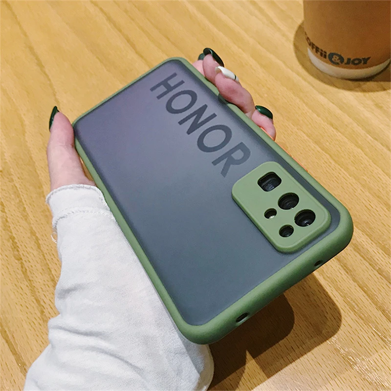 Чехол для Huawei Honor 30 30S Матовый Жесткий чехол противоударный мягкий бампер