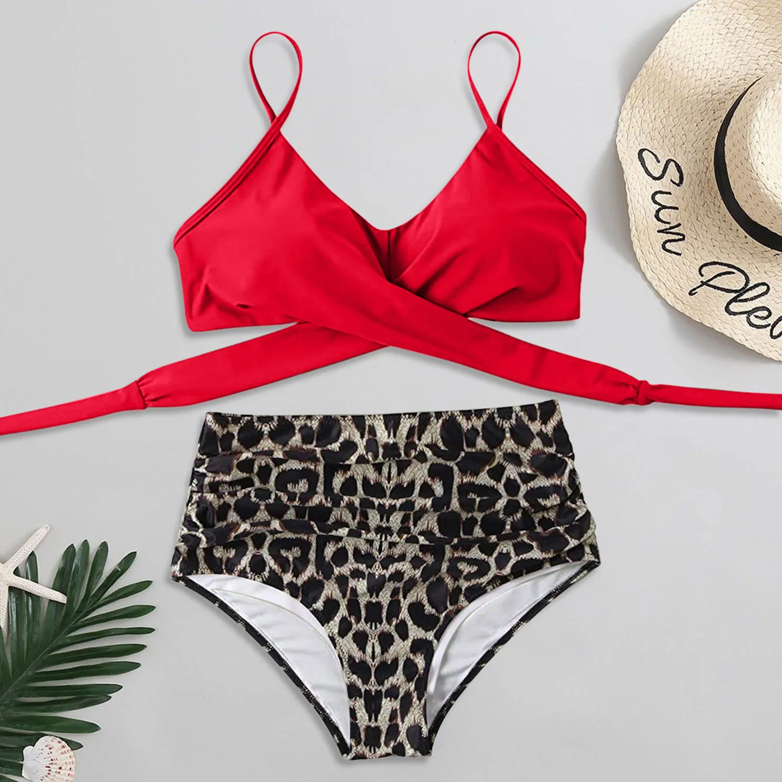 2021 new sexy swimsuit Women Sexy Soild Print Bikini Set Push Up Bathing Swimwear High Waist Swimsuit Split Swimsuit Set
2021 new sexy swimsuit Women Sexy Soild Print Bikini Set Push Up Bathing Swimwear High Waist Swimsuit Split Swimsuit Set