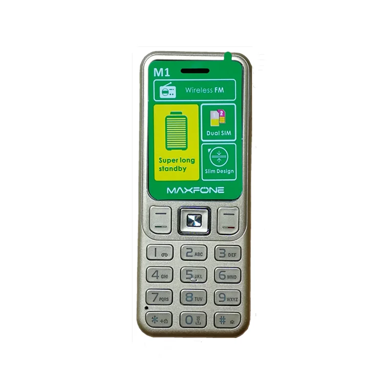Maxfone M1 Мини кнопочный Gsm мобильный телефон с двумя сим картами Камера Bluethooth