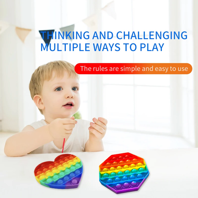 Pop Fidget Reliver Stress Toys Rainbow Push It Bubble Antistress Toys Adult Children Sensory Toy To Relieve Autism Shipping Free
Pop Fidget Reliver Stress Toys Rainbow Push It Bubble Antistress Toys Adult Children Sensory Toy To Relieve Autism Shipping Free
