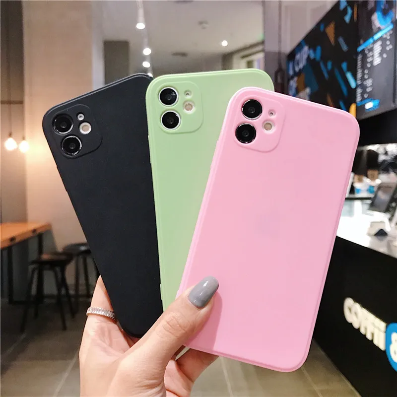 Square Solid Color Luxury Phone Case IPhone 7 8 Plus 12 Pro Max Mini TPU Cover for IPhone 11 Pro Max X XR Xs Max Protects Cover
Square Solid Color Luxury Phone Case IPhone 7 8 Plus 12 Pro Max Mini TPU Cover for IPhone 11 Pro Max X XR Xs Max Protects Cover