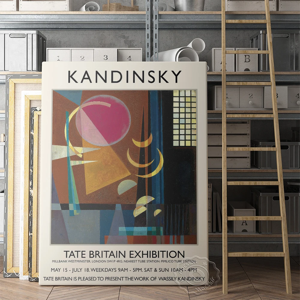 Wassily Kandinsky Exhibition Poster, Scharf-Ruhig Oil Painting, Kandinsky Colorful Abstract Wall Art, Vintage Lobby Home Decor
Wassily Kandinsky Exhibition Poster, Scharf-Ruhig Oil Painting, Kandinsky Colorful Abstract Wall Art, Vintage Lobby Home Decor