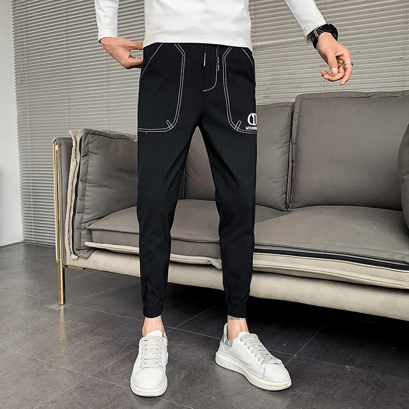 Pantalones Hombre Spring Autumn New Slim Fit Casual Joggers Harem Pants Men Clothing All Match Streetwear Hip Hop Trousers Black
Pantalones Hombre Spring Autumn New Slim Fit Casual Joggers Harem Pants Men Clothing All Match Streetwear Hip Hop Trousers Black