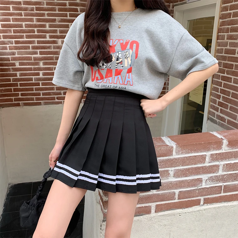 High Waist Pleated Skirt Mini Spring Summer Japanese Preppy Style A-line Causal Fashion Brand Skirts Women Clothing New Hipster
High Waist Pleated Skirt Mini Spring Summer Japanese Preppy Style A-line Causal Fashion Brand Skirts Women Clothing New Hipster