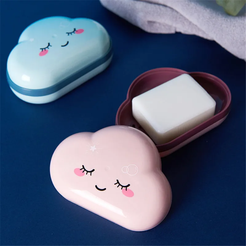 VOGVIGO Cute Cartoon Clouds Shape Soap Box Bathroom Drain Soap Holder Portable Travel Soap Protect Case Bathroom Accessories
VOGVIGO Cute Cartoon Clouds Shape Soap Box Bathroom Drain Soap Holder Portable Travel Soap Protect Case Bathroom Accessories