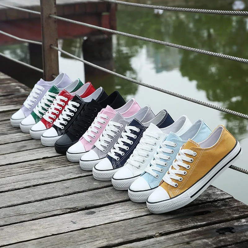 Candy Color Canvas Flat Shoes Women Sneakers Casual White Black Flats Classics Lace Up Zapatos Fashion Green Spring Espadrilles
Candy Color Canvas Flat Shoes Women Sneakers Casual White Black Flats Classics Lace Up Zapatos Fashion Green Spring Espadrilles