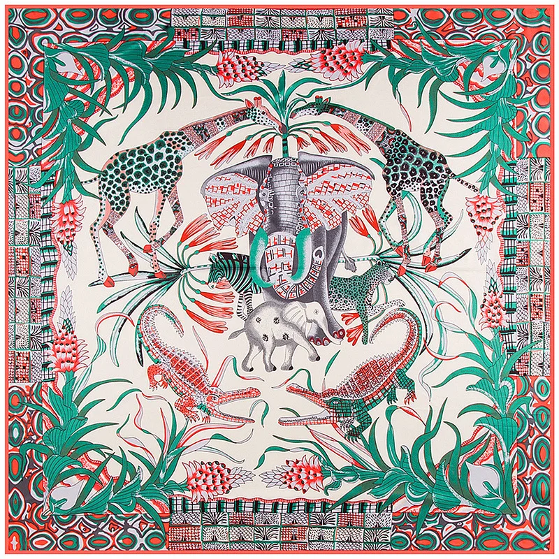 2021 Fashion Silk Square Scarf Women Foulard 130*130cm Soft Neckerchief Lady Shawl And Wrap Muffler Bandanna Female Print Hijabs
2021 Fashion Silk Square Scarf Women Foulard 130*130cm Soft Neckerchief Lady Shawl And Wrap Muffler Bandanna Female Print Hijabs