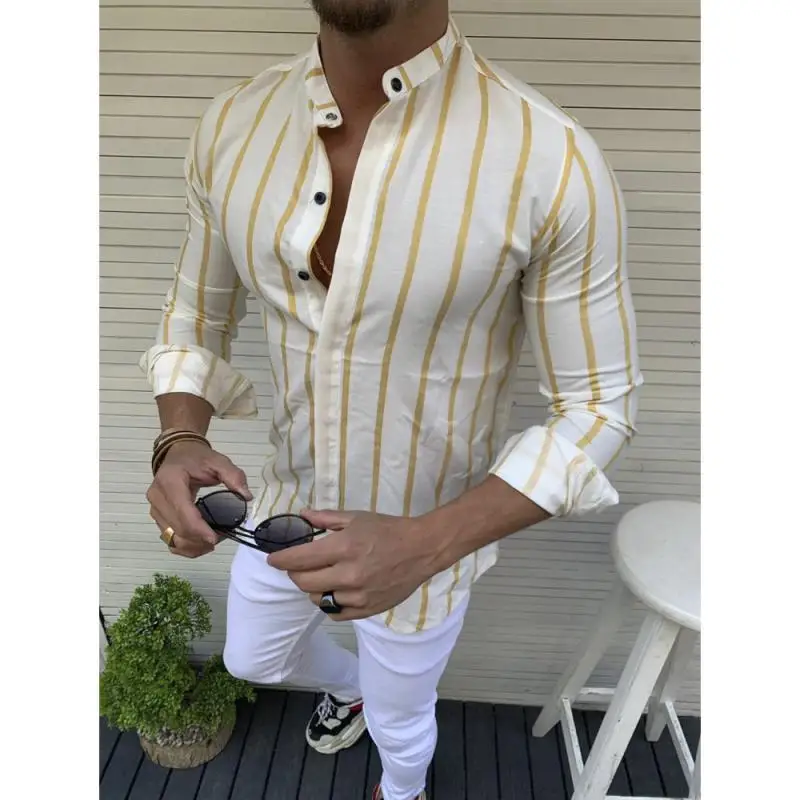 Ropa De Hombre 2021 Spring Summer New Casual Striped Wide Strip Lapel Button Cardigan Men Shirt Long Sleeve Men's Clothing
Ropa De Hombre 2021 Spring Summer New Casual Striped Wide Strip Lapel Button Cardigan Men Shirt Long Sleeve Men's Clothing