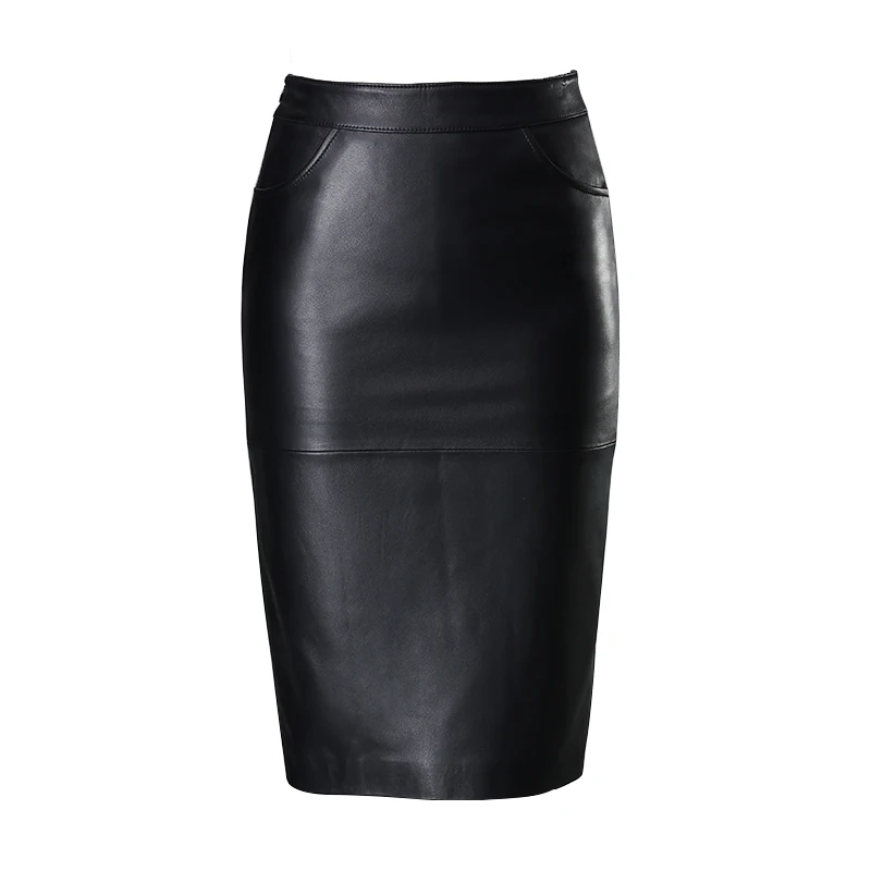 Sheepskin skinny real leather bag hip skirt mid long back slit new half length high waist one step skirt Haining bag skirt
Sheepskin skinny real leather bag hip skirt mid long back slit new half length high waist one step skirt Haining bag skirt