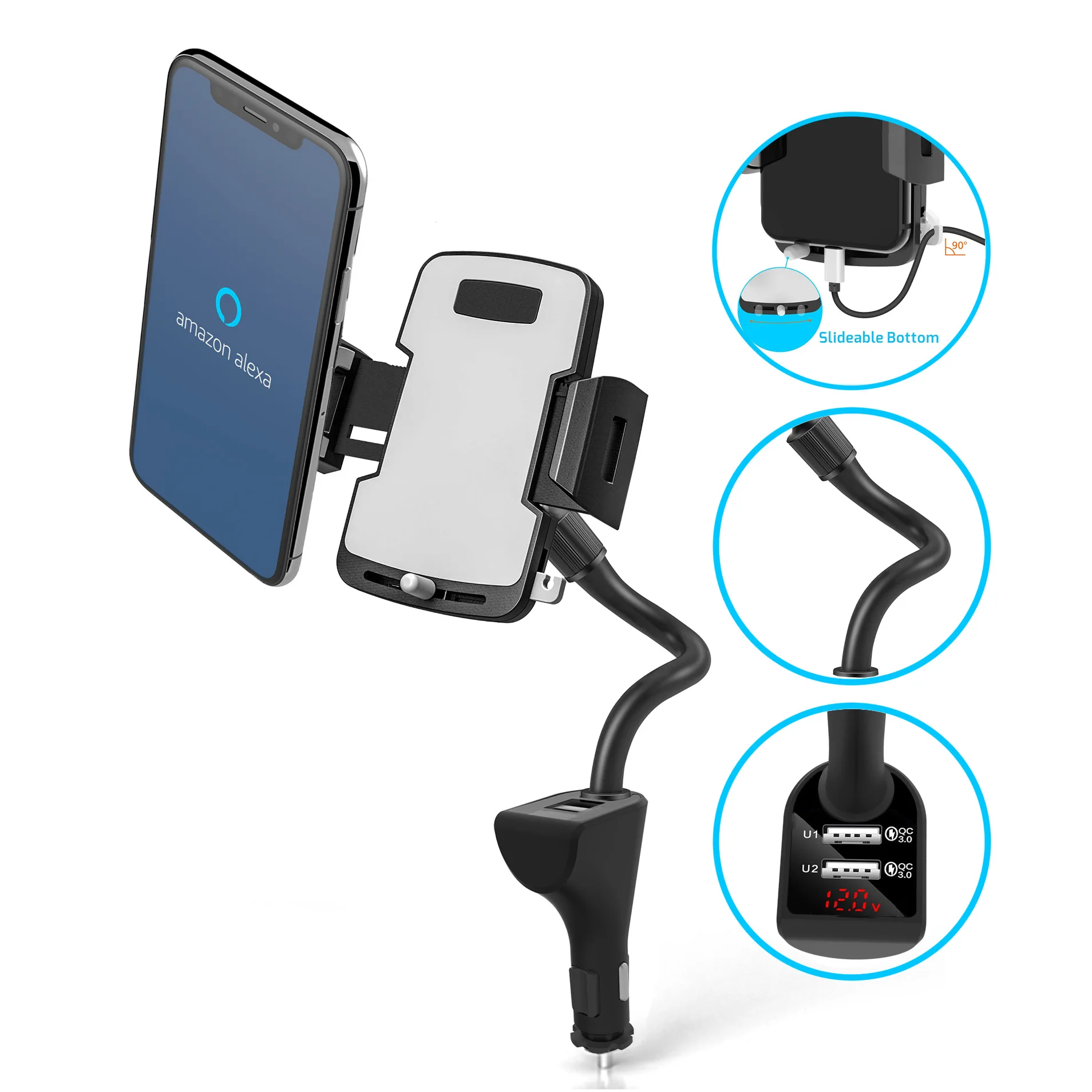 Новинка, держатель для телефона с двумя USB-портами, автомобильное зарядное устройство для быстрой зарядки PD, умный цифровой дисплей, автомоб...
Новинка, держатель для телефона с двумя USB-портами, автомобильное зарядное устройство для быстрой зарядки PD, умный цифровой дисплей, автомоб...