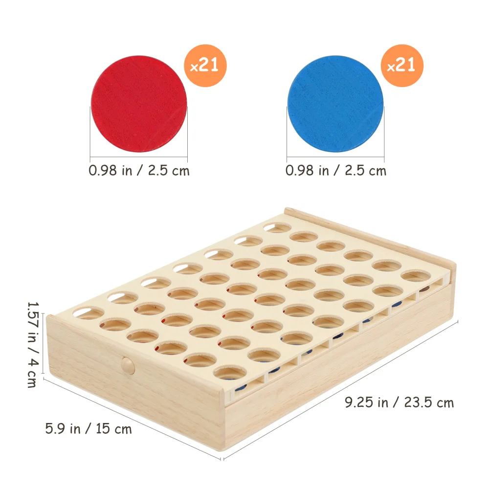 Four in A Row Wooden Game Line 4 Classic Family Board Game for Kids and Family Fun Toys 
Four in A Row Wooden Game Line 4 Classic Family Board Game for Kids and Family Fun Toys
