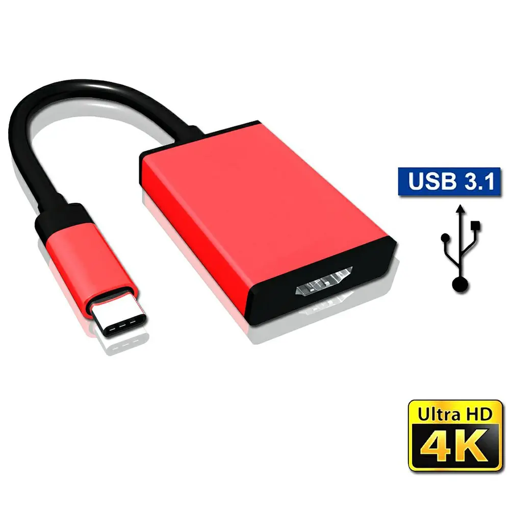 USB-C 3.1 Male To HDMI-compatible Female Adapter High Quality Audio Converter + 1M 4K Audio Cable For Computer Laptop Smartphone
USB-C 3.1 Male To HDMI-compatible Female Adapter High Quality Audio Converter + 1M 4K Audio Cable For Computer Laptop Smartphone