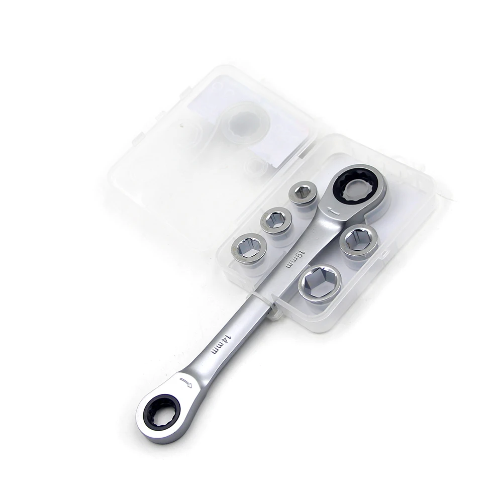 7 in 1 Double Head Reversible Ratchet Combination Spanner Set Socket Wrench
7 in 1 Double Head Reversible Ratchet Combination Spanner Set Socket Wrench