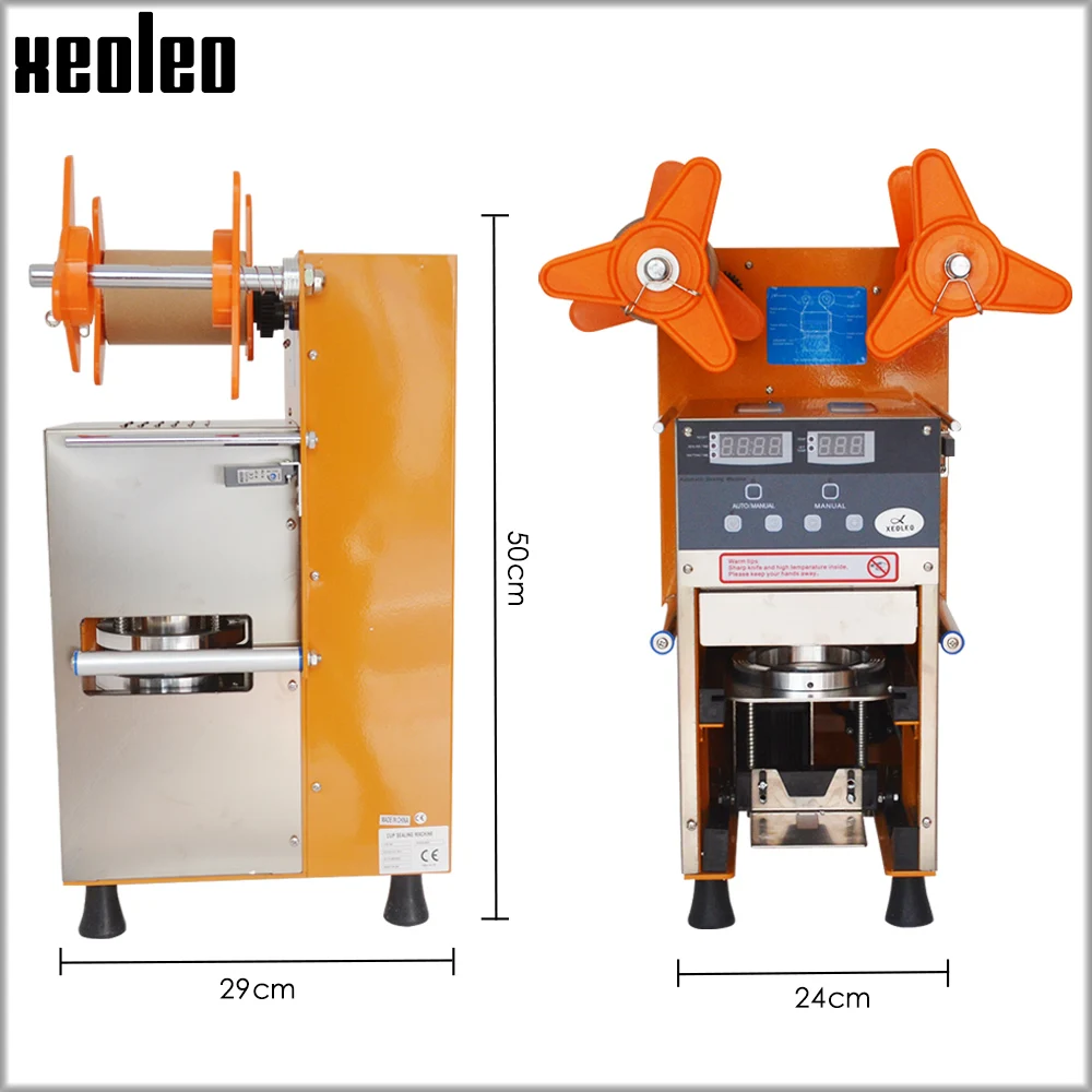 Полностью автоматическая машина для запечатывания стаканчиков Xeoleo 90/95 мм