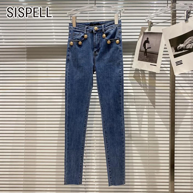 SISPELL Minimalist Black Patchwork Buttons Baggy Jeans For Women High Waist Full Length Slim Denim Pants Female Autumn Clothing
SISPELL Minimalist Black Patchwork Buttons Baggy Jeans For Women High Waist Full Length Slim Denim Pants Female Autumn Clothing