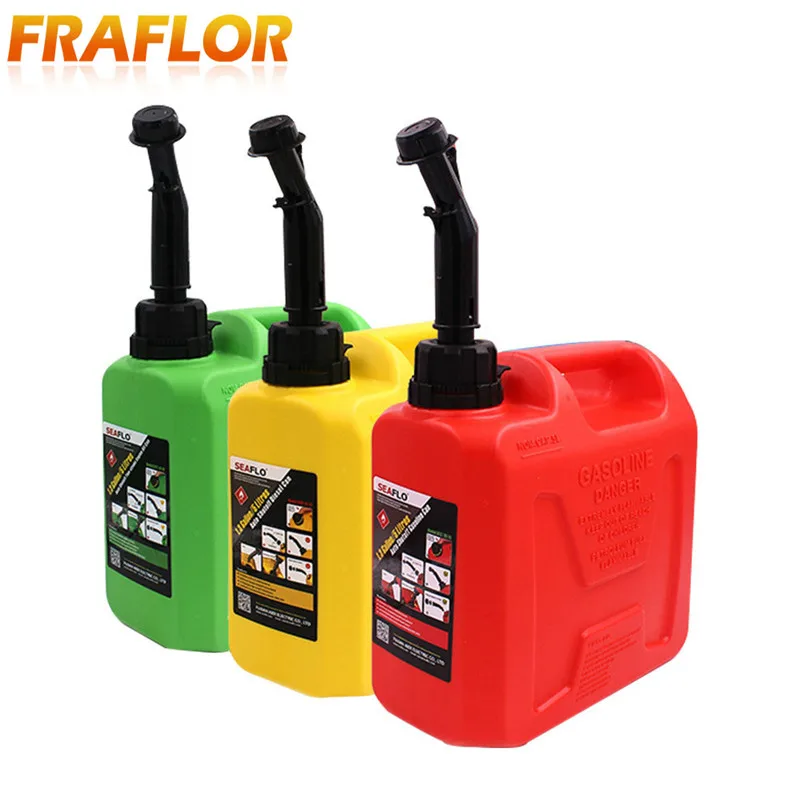 5 л 10 топливный бак газовая канистра Jerrycan красный желтый зеленый пластиковые