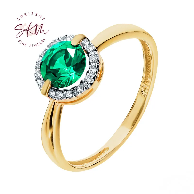 SKM Vintage rings for women emerald rings 14k rose gold brand designer Engagement rings designer Luxury Fine Jewelry
SKM Vintage rings for women emerald rings 14k rose gold brand designer Engagement rings designer Luxury Fine Jewelry
