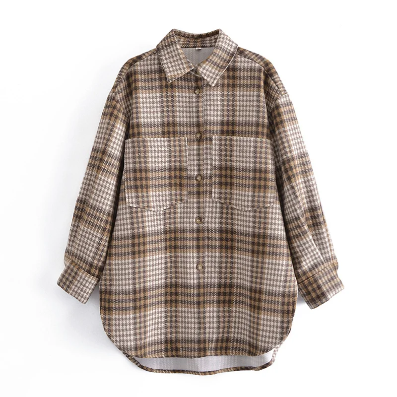 ZXQJ Women 2021 Fashion With Pockets Loose Tweed Jacket Coat Vintage Long Sleeve Side Vents Female Outerwear Chic Tops
ZXQJ Women 2021 Fashion With Pockets Loose Tweed Jacket Coat Vintage Long Sleeve Side Vents Female Outerwear Chic Tops