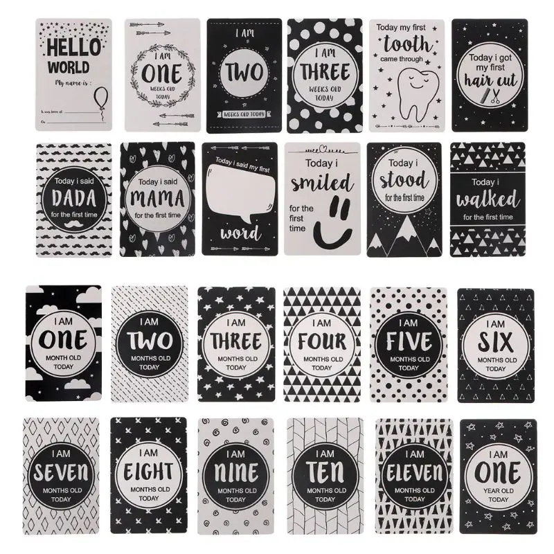 12 Pcs/Set Month Card Baby Monthly Newborn Photos Funny Cartoon Photography Photo Cards Stickers
12 Pcs/Set Month Card Baby Monthly Newborn Photos Funny Cartoon Photography Photo Cards Stickers