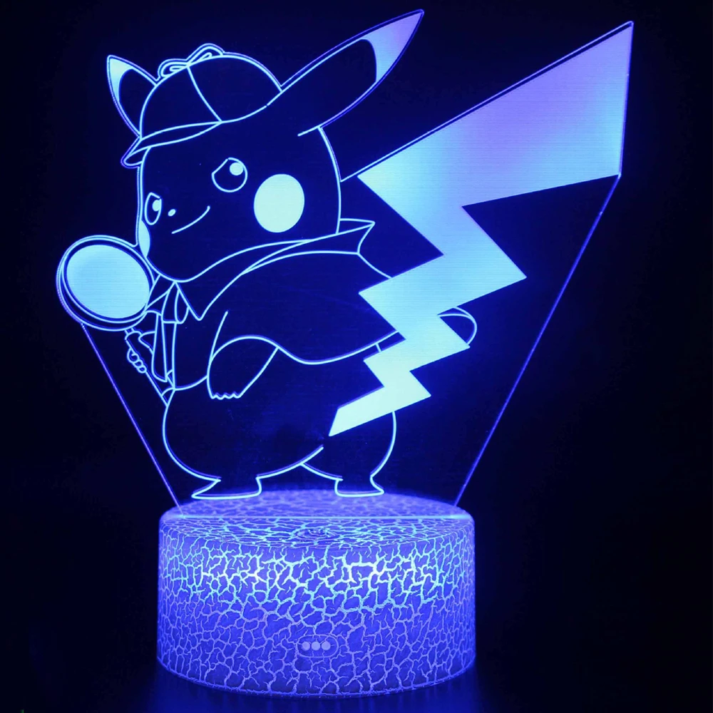 Современный светодиодный ночник Pikachu Dreamable Pokemon Series 3D лампа спальня