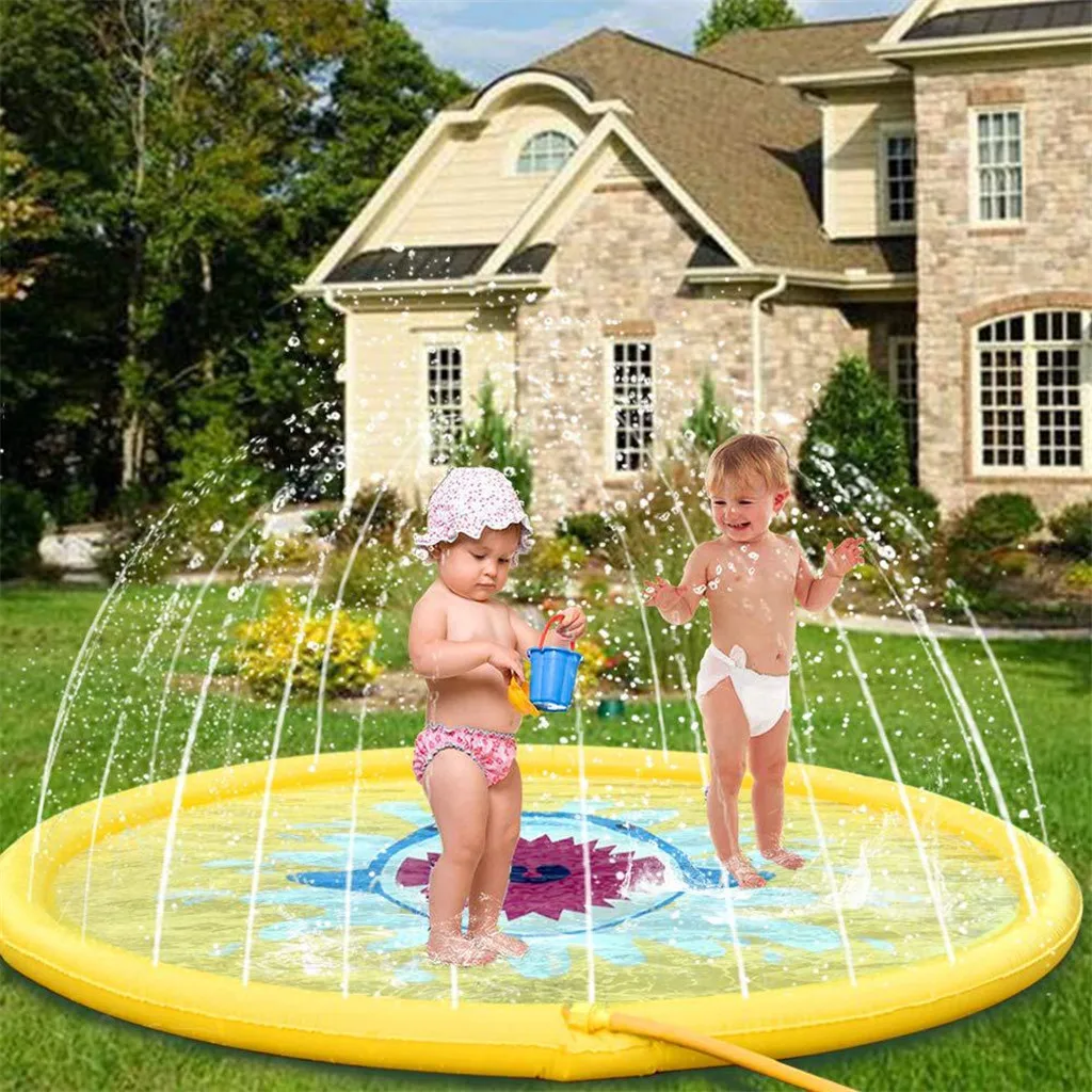 68Inch Play Water Mat Lawn Sprinkler Pad Children PVC Inflatable Spray Water Cushion Games Beach Lawn Sprinkler Pads 2020
68Inch Play Water Mat Lawn Sprinkler Pad Children PVC Inflatable Spray Water Cushion Games Beach Lawn Sprinkler Pads 2020