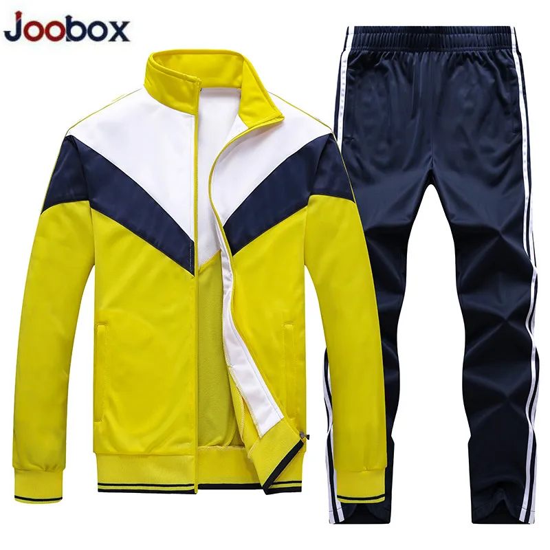 Фото 2020 мужской спортивный костюм куртка + штаны комплект одежды из 2 предметов(China)