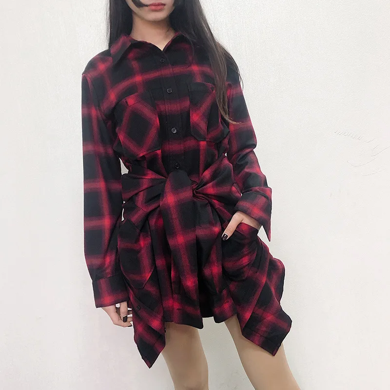 Классическая женская рубашка New19 с длинным рукавом и имитацией двух частей из хлопка 
Классическая женская рубашка New19 с длинным рукавом и имитацией двух частей из хлопка