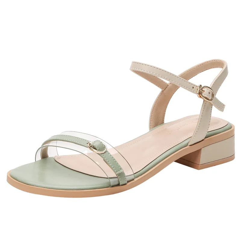 Woman Sandals Roman Pumps Mid-Heels Shoes Buckle Casual Transparent Thick heel Sandals Women Summer Chunky Sandal
Woman Sandals Roman Pumps Mid-Heels Shoes Buckle Casual Transparent Thick heel Sandals Women Summer Chunky Sandal
