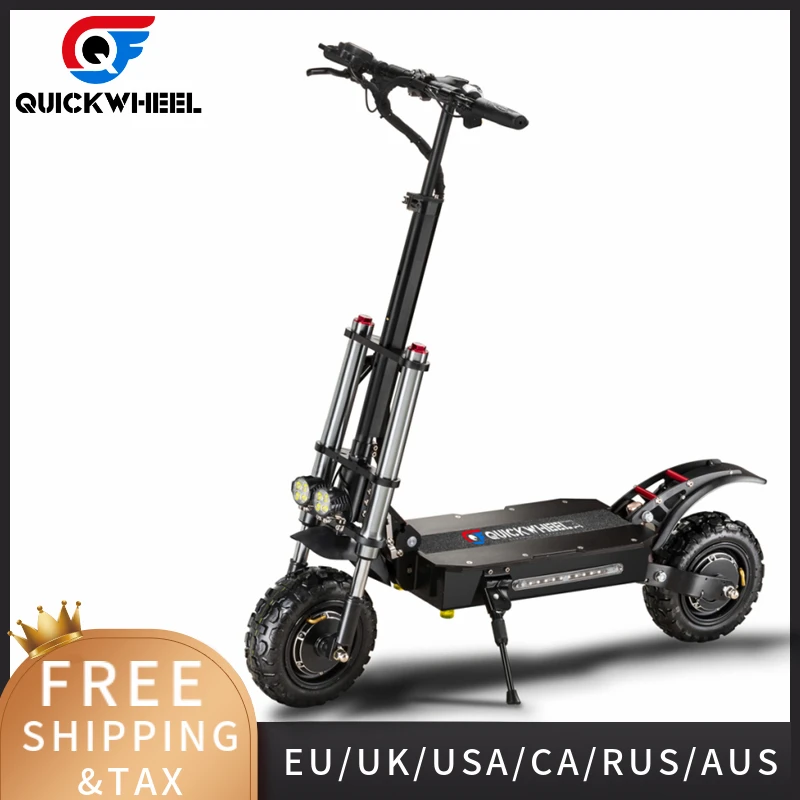 Quickwheel Explorers 2 Wheel 60V 5600W Cheap Foldable Electric Step Scooter 11 Inch For Adults
Quickwheel Explorers 2 Wheel 60V 5600W Cheap Foldable Electric Step Scooter 11 Inch For Adults