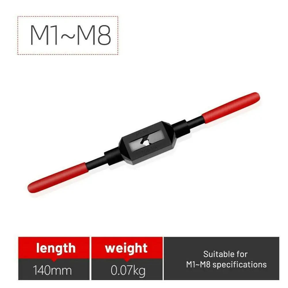 Tap Wrench Adjustable Size For Holding Taps Drills Use Reamers Rigid Hold Center W/ To Long Small Eazy Body Tools Q7E1
Tap Wrench Adjustable Size For Holding Taps Drills Use Reamers Rigid Hold Center W/ To Long Small Eazy Body Tools Q7E1