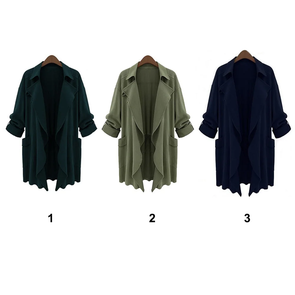 Plus Size Womens Trench Coat Ladies Parka Overcoat Long Jacket Autumn Outwear
Plus Size Womens Trench Coat Ladies Parka Overcoat Long Jacket Autumn Outwear