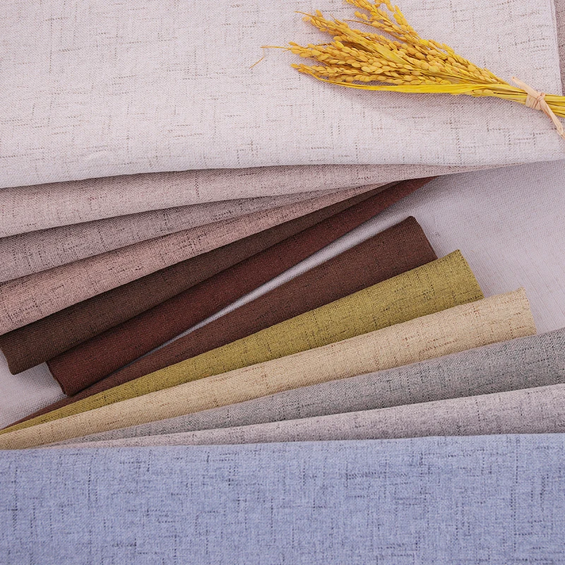 Linen fabric Plain upholstery fabric curtain fabric polyester fabric for sewing sofa pillow case
Linen fabric Plain upholstery fabric curtain fabric polyester fabric for sewing sofa pillow case