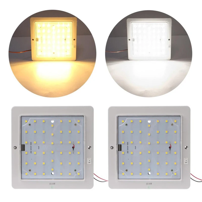 New Hot Sale RV Dedicated Bright Energy Saving Square LED Light 12V Ceiling Ceiling Light for Yacht RV roof light Ceiling Light
New Hot Sale RV Dedicated Bright Energy Saving Square LED Light 12V Ceiling Ceiling Light for Yacht RV roof light Ceiling Light